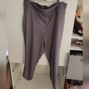 Women's Gray Checkered Pants